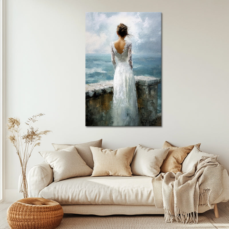 Frau am Meer