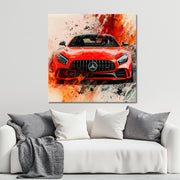 Abstrakter Mercedes AMG GT