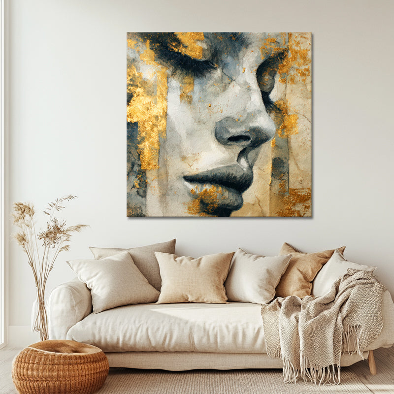 Elegante Frau Gold