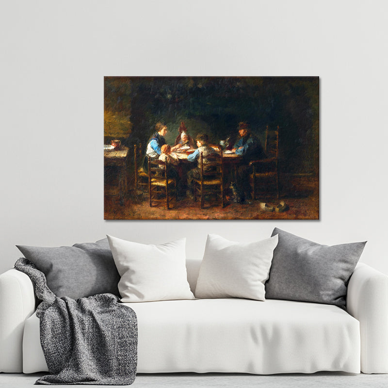 Bauernfamilie bei Tisch - Jozef Israëls