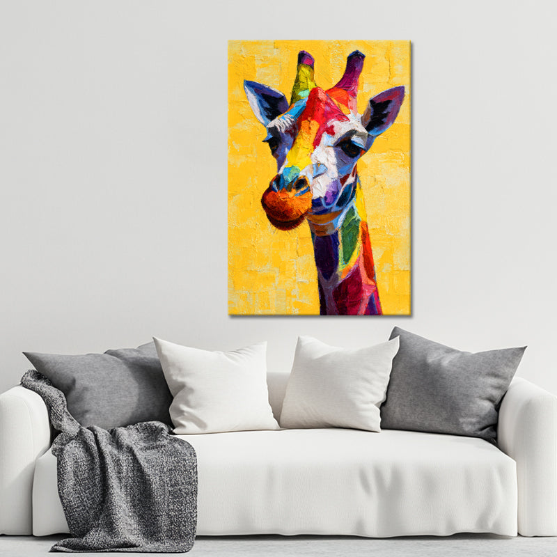 Giraffe in Farbe