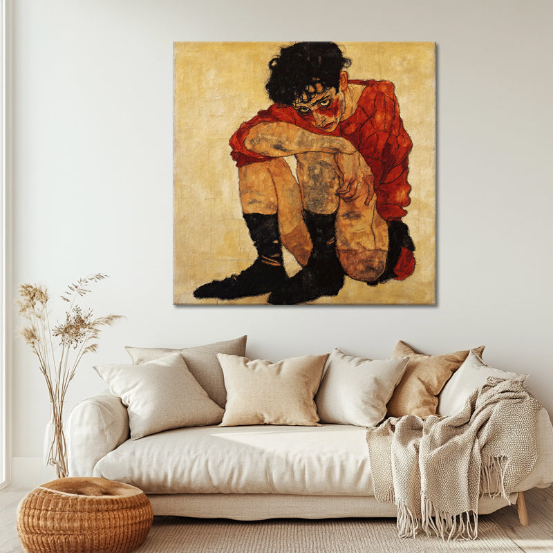 Einsamkeit III - Egon Schiele (Inspiration)