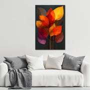 Abstraktes Gemälde Blätter