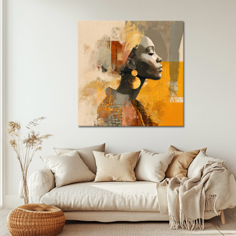 Afrikanische Frau abstrakt