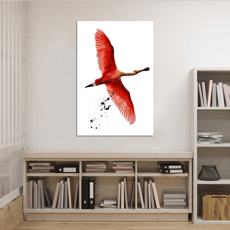Fliegender Flamingo