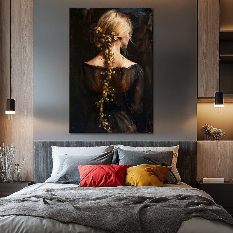 Frau mit Pferdeschwanz