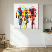 Drei Radfahrer