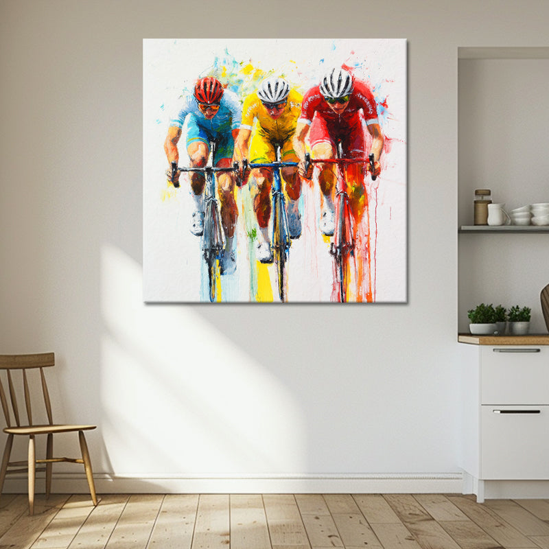 Drei Radfahrer