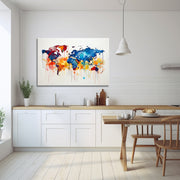 Weltkarte in Farbe