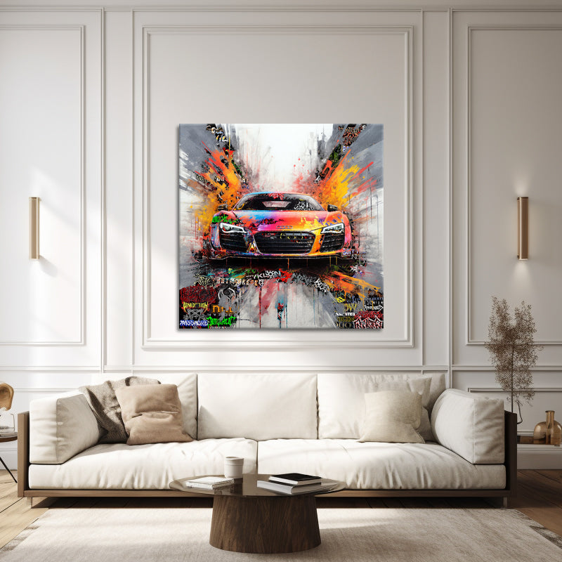 Audi R8-Gemälde