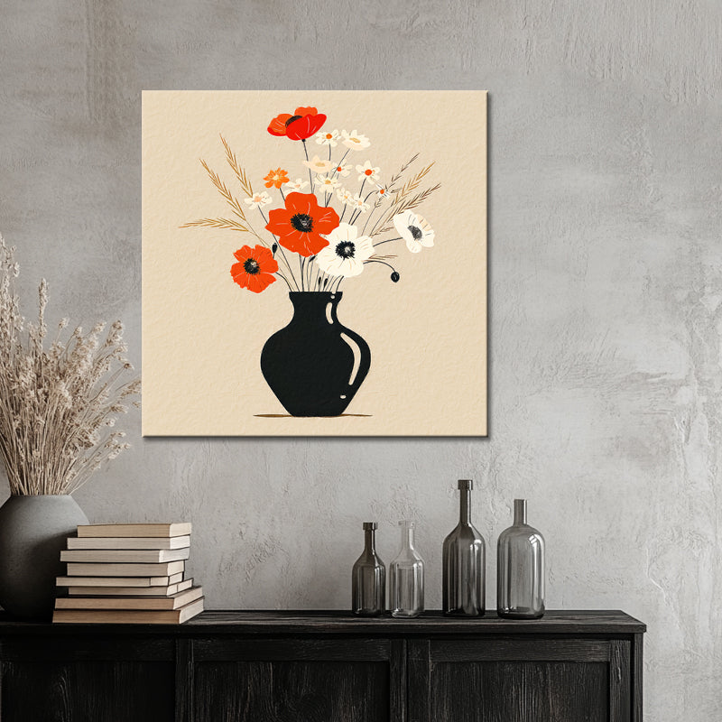 Illustrationen von Vase mit Blumen