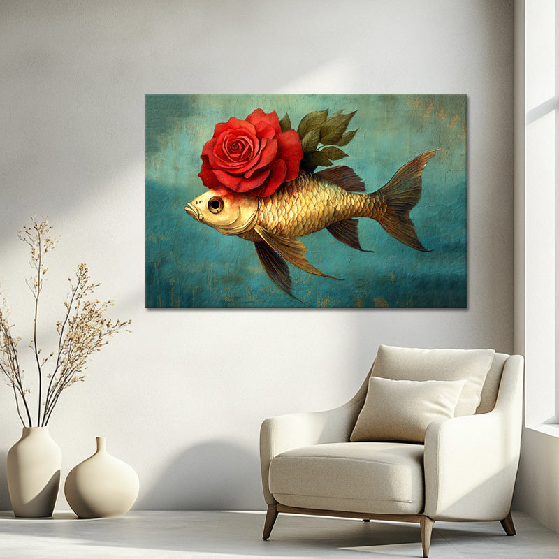 Fisch mit Rose