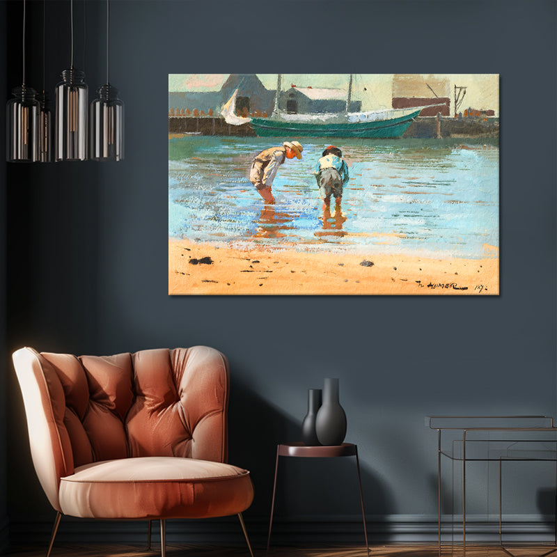 Jungen beim Waten – Winslow Homer