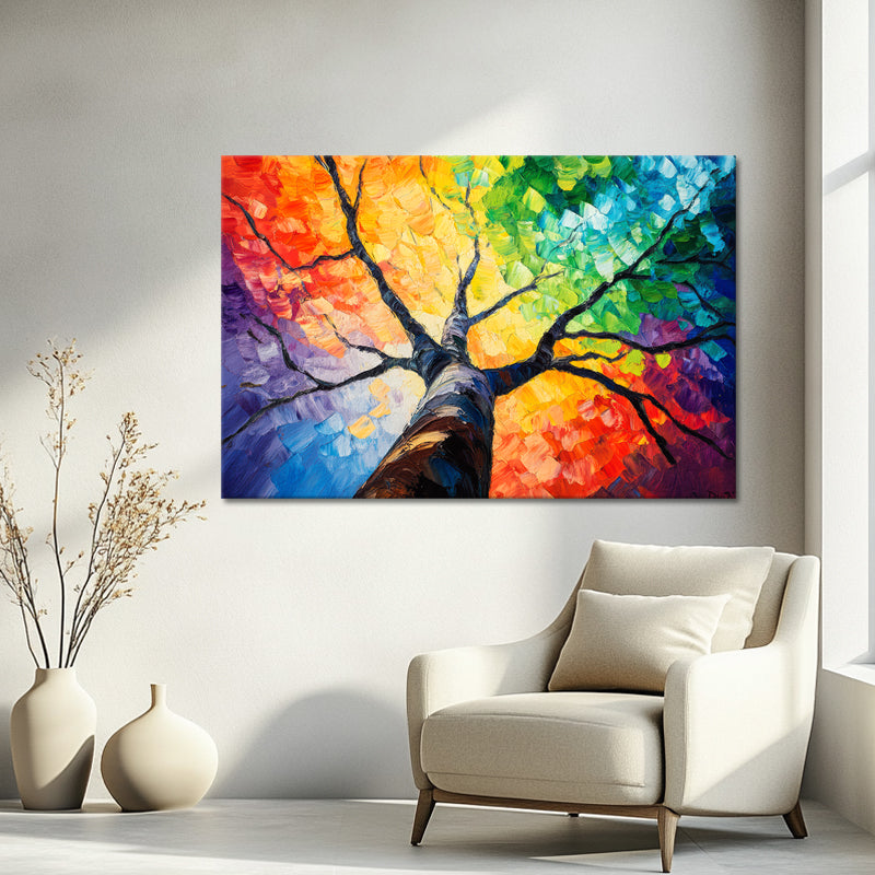 Gemälde Bunter Baum II