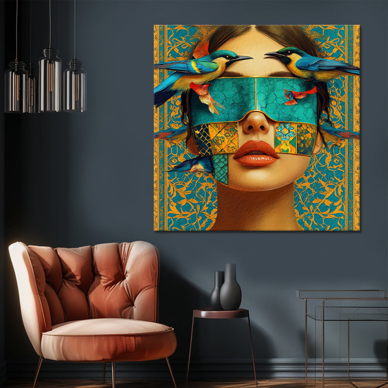 Frau im Mosaik I