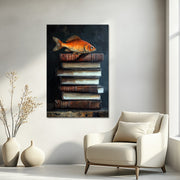 Bücher und Fisch