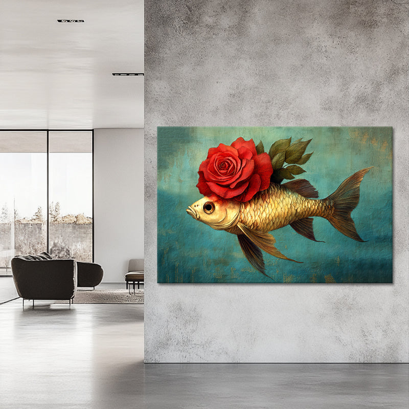 Fisch mit Rose
