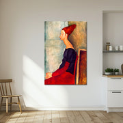 Jeanne Hébuterne in dunkler Kleidung - Amedeo Modigliani