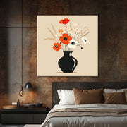 Illustrationen von Vase mit Blumen