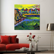 Bayerisches Dorf mit Feld - Kandinsky